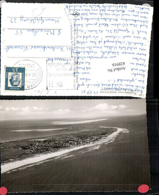 428916,Nordseebad Wangerooge Totale Fliegeraufnahme