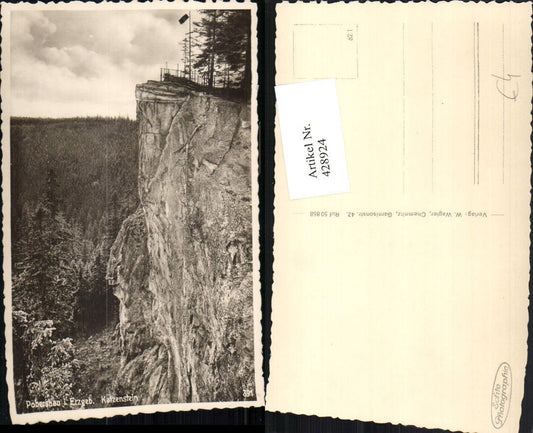 428924,Pobershau im Erzgebirge Katzenstein Felswand Klippe