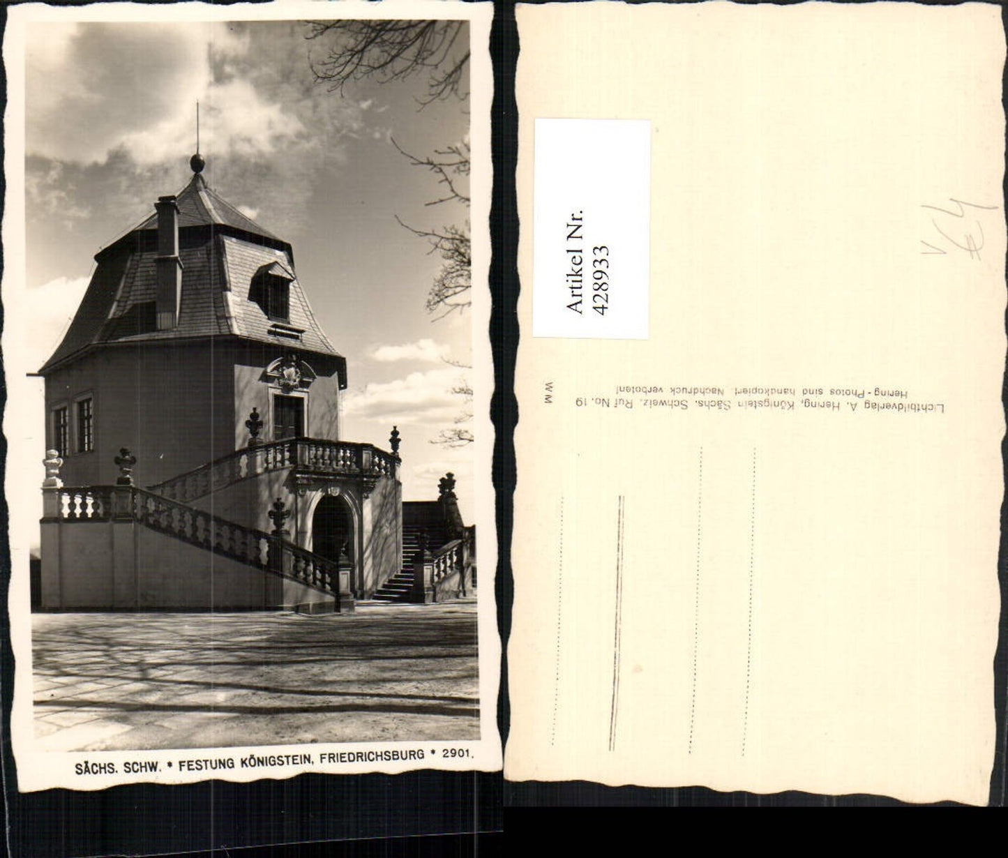 428933,Sächsische Schweiz Festung Königstein Friedrichsburg pub A. Hering