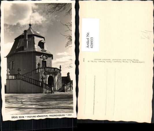 428933,Sächsische Schweiz Festung Königstein Friedrichsburg pub A. Hering