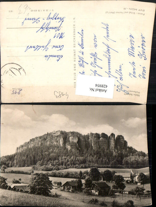 428954,Sächsische Schweiz Pfaffenstein b. Königstein pub VEB