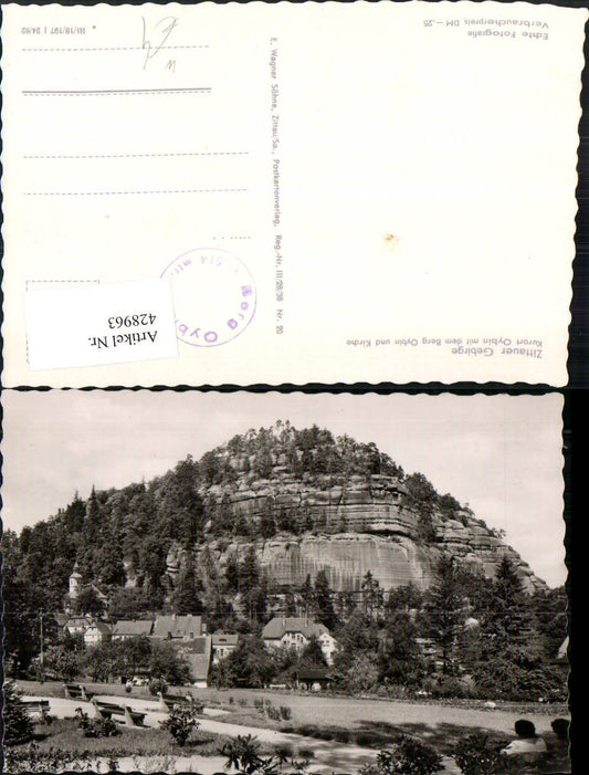 428963,Oybin mit dem Berg Oybin u. Kirche