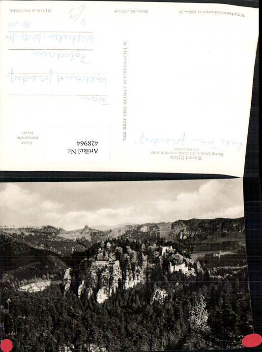 428964,Oybin Berg m. Scharfenstein u. Felsengasse pub VEB
