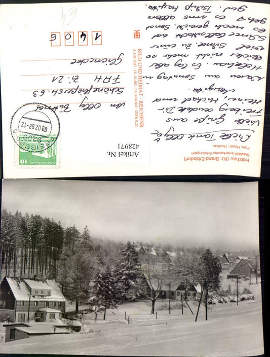 428971,Holzhau b. Rechenberg-Bienenmühle Teilansicht Winterbild