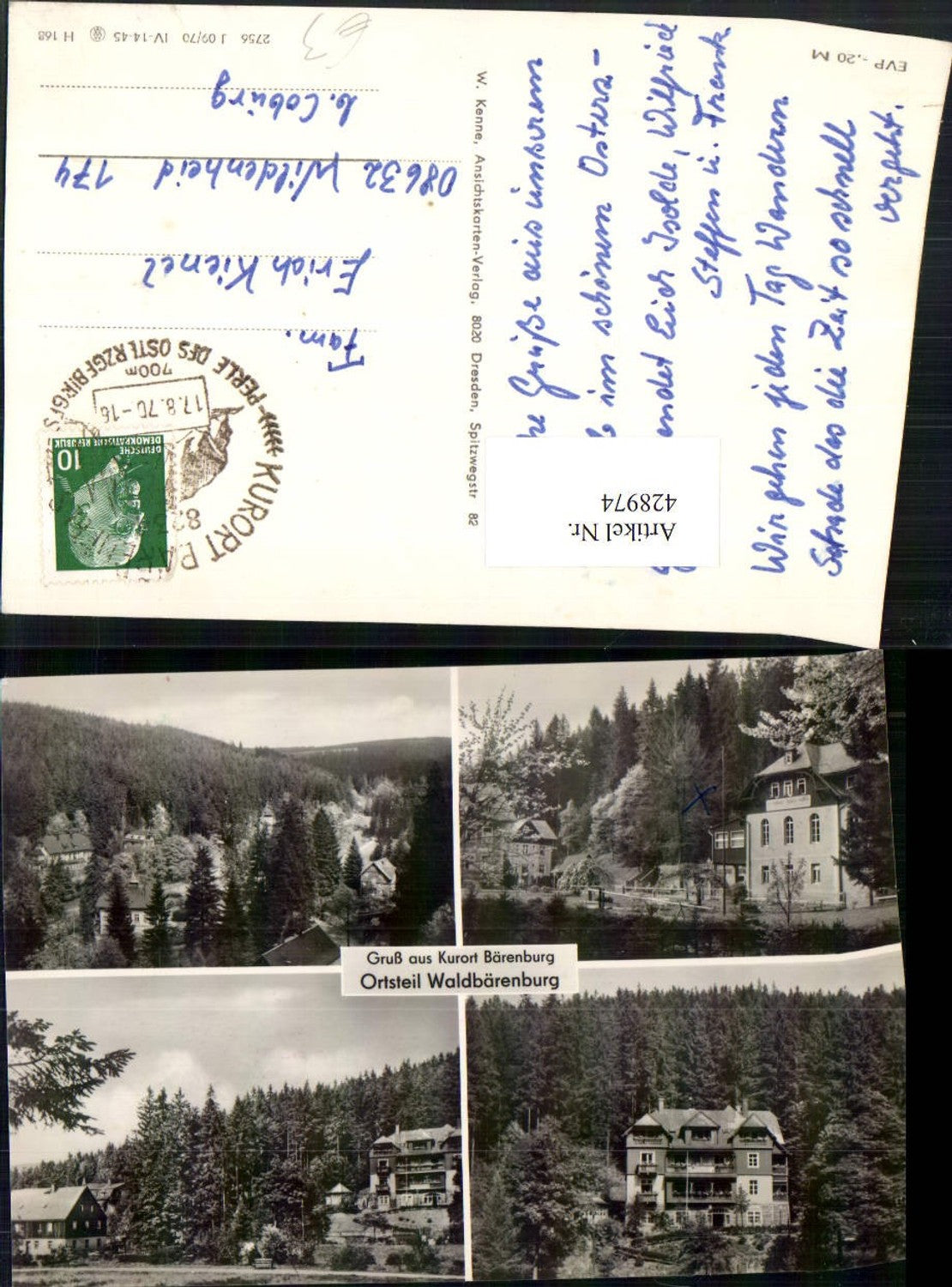 428974,Bärenburg Waldbärenburg Teilansicht Mehrbildkarte