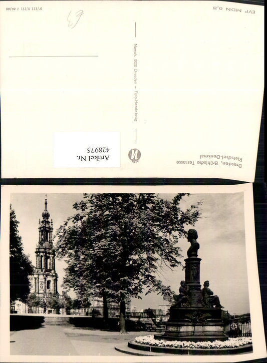 428975,Dresden Brühlsche Terrasse Rietschel-Denkmal Büste