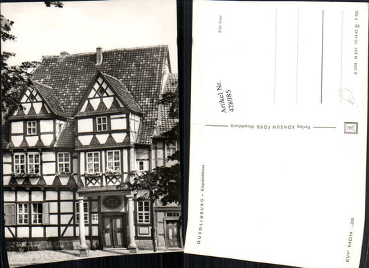 428985,Quedlinburg Klopstockhaus Gebäude Erker