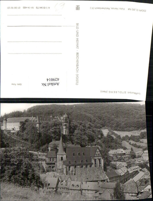 429014,Stolberg im Harz Teilansicht Kirche m. Schloss