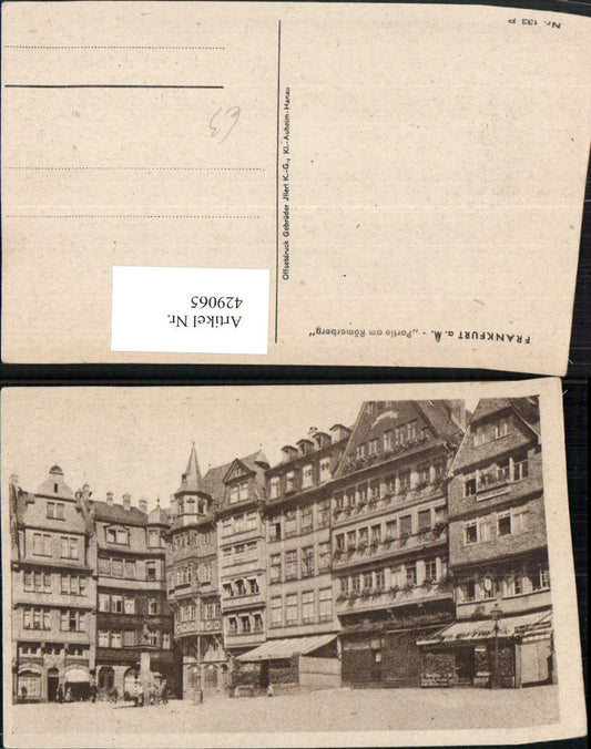 429065,Frankfurt am Main Partie am Römerberg Häuser