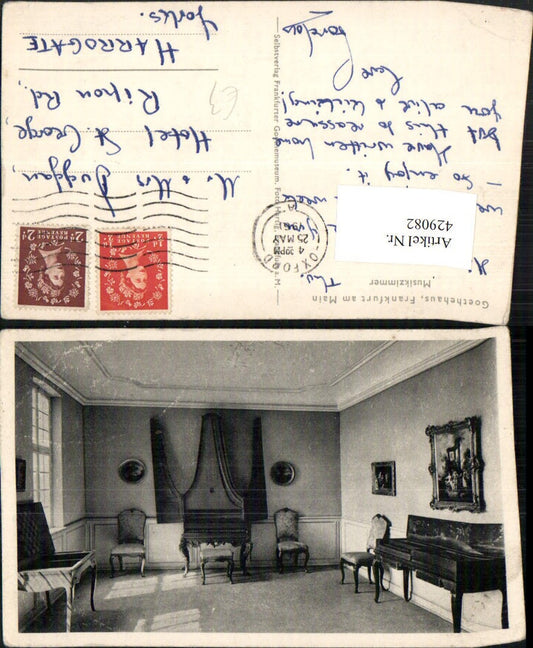 429082,Frankfurt am Main Goethehaus Musikzimmer Innenansicht