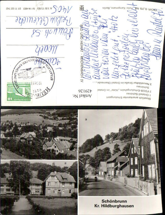 429126, Schönbrunn in Thuringia, Schönau Recreation Center, Street, Multi-image map