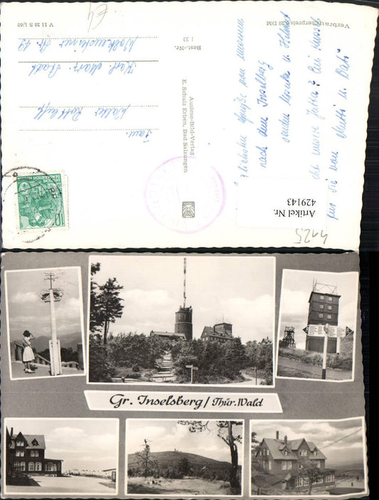 429143, Großer Inselsberg near Brotterode Tower Signpost Multi-image map