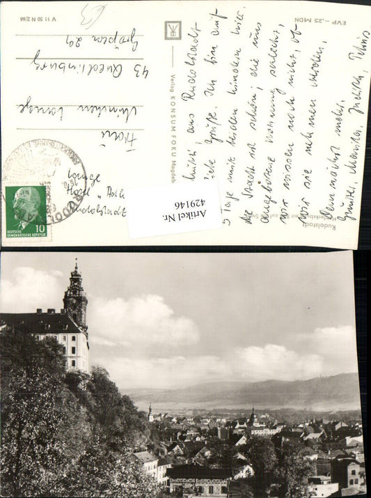 429146, Rudolstadt partial view with Heidecksburg Castle