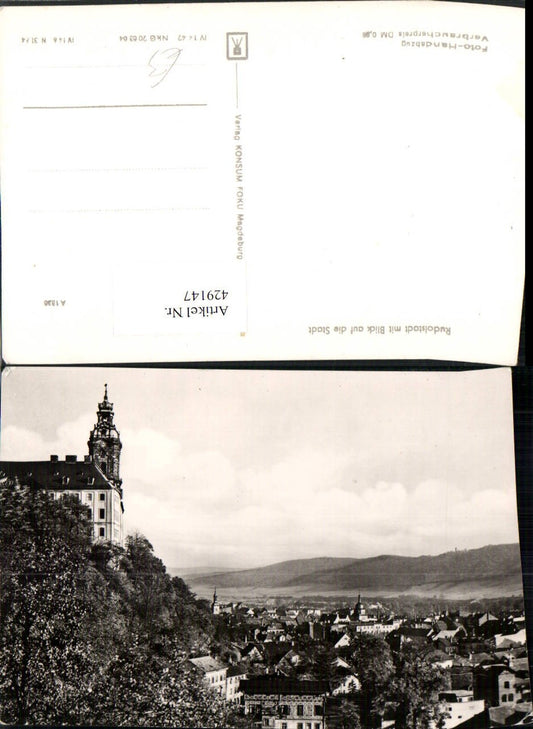 429147, Rudolstadt partial view with Heidecksburg Castle