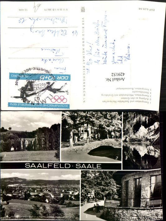 429152, Saalfeld an der Saale Total Fairy Grottoes Multi-view postcard