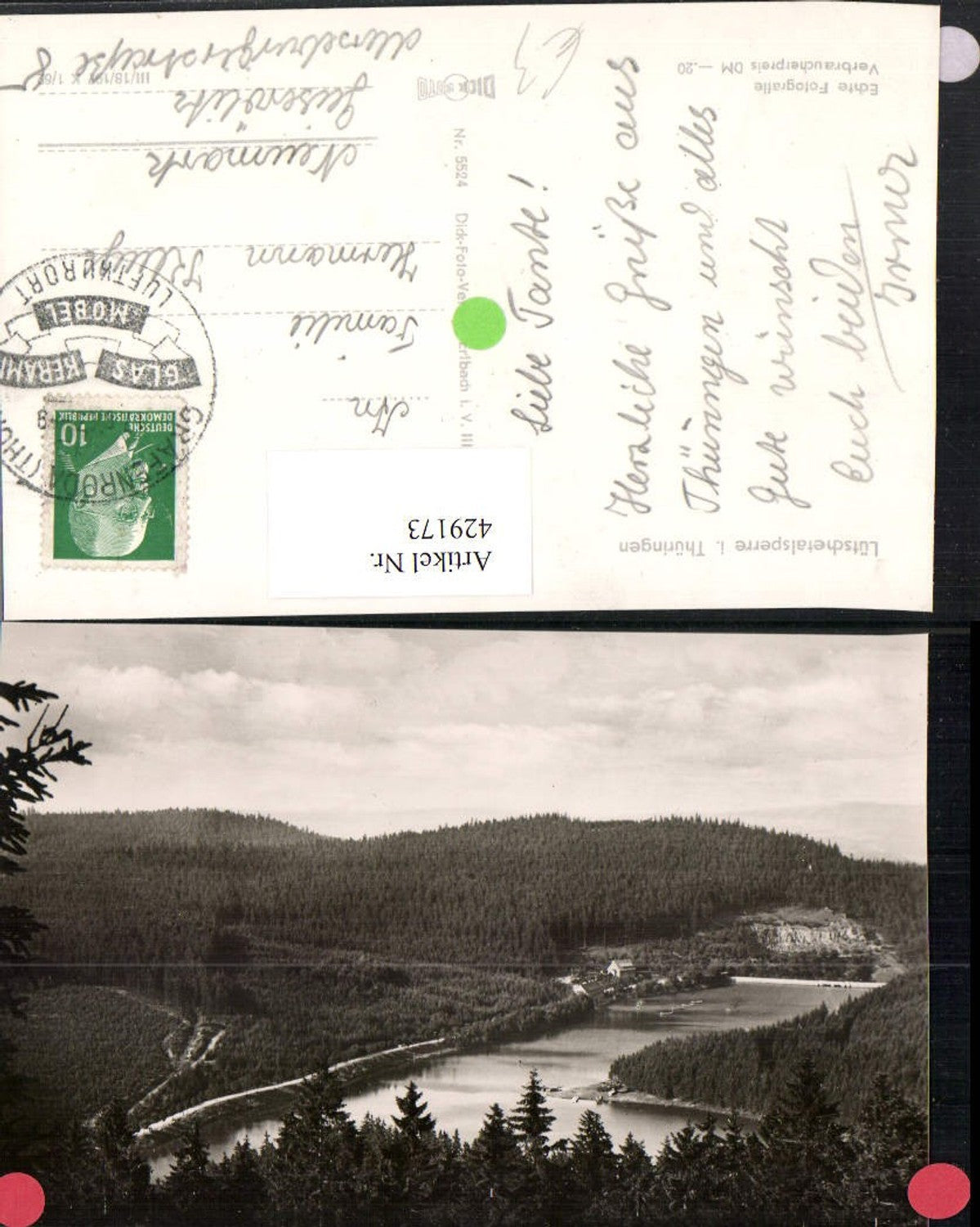 429173,Lütschetalsperre Talsperre b. Frankenhain in Thüringen