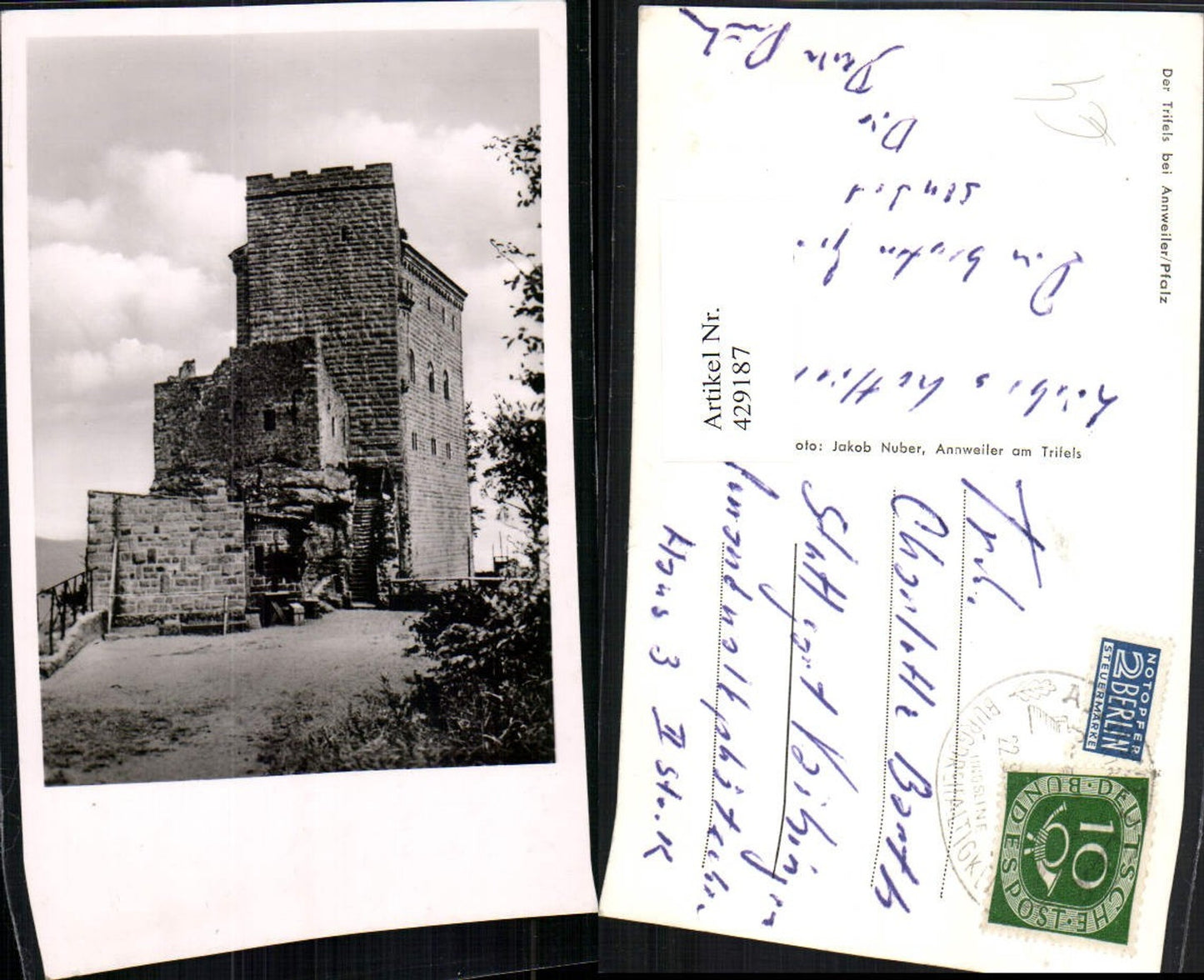 429187,Der Trifels b. Annweiler Burg