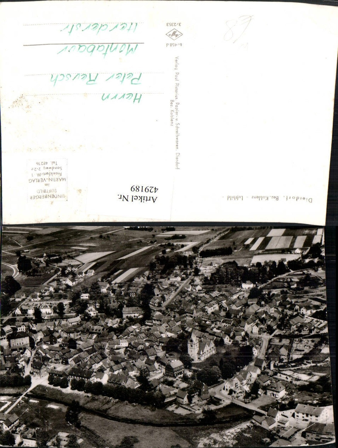 429189,Dierdorf Totale Fliegeraufnahme