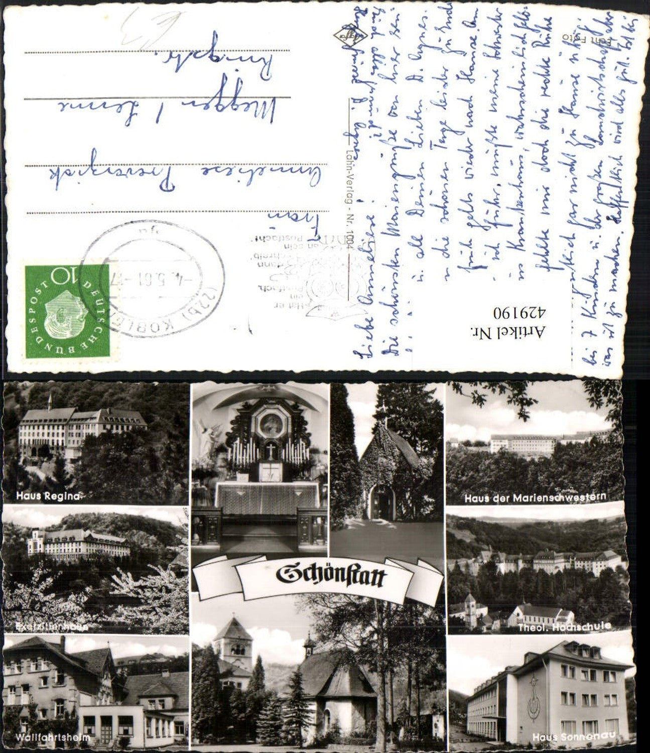 429190,Schönstatt Hochschule Haus Regina Kirche Heim Mehrbildkarte