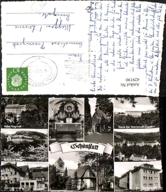 429190,Schönstatt Hochschule Haus Regina Kirche Heim Mehrbildkarte