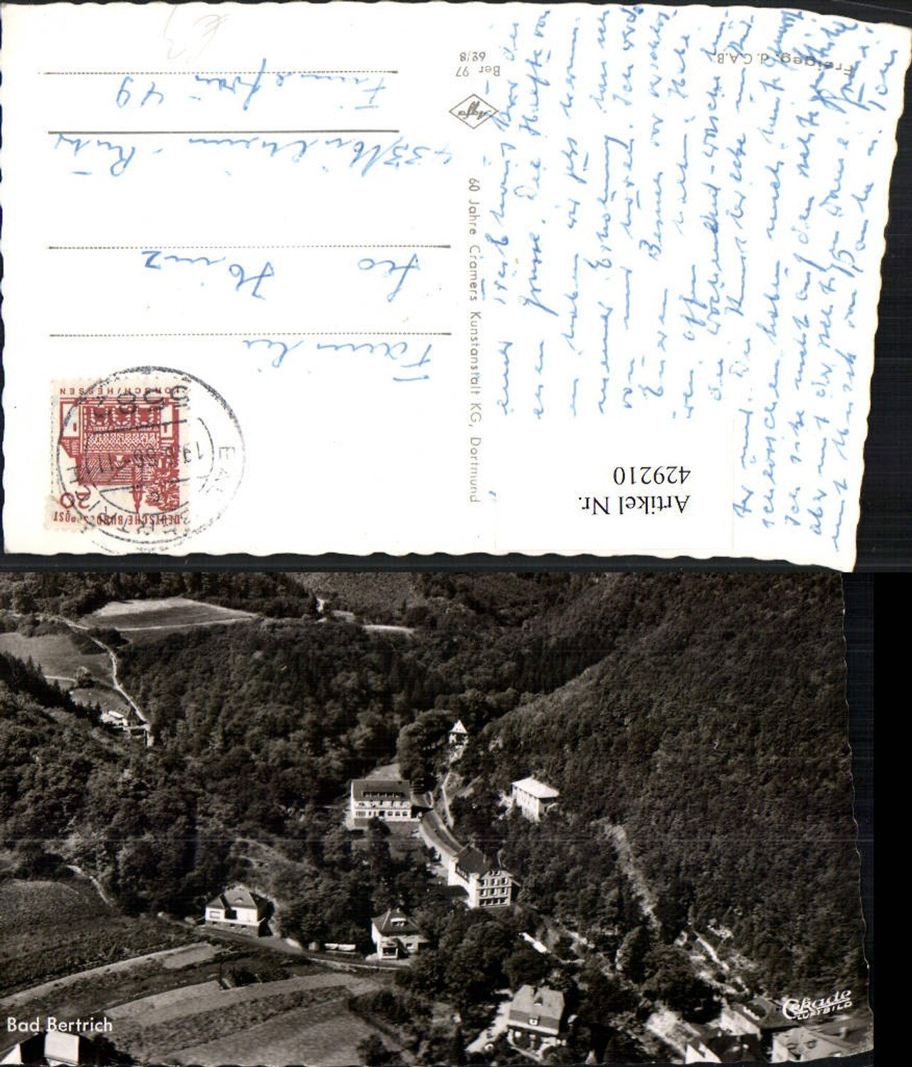 429210,Bad Bertrich Teilansicht Fliegeraufnahme