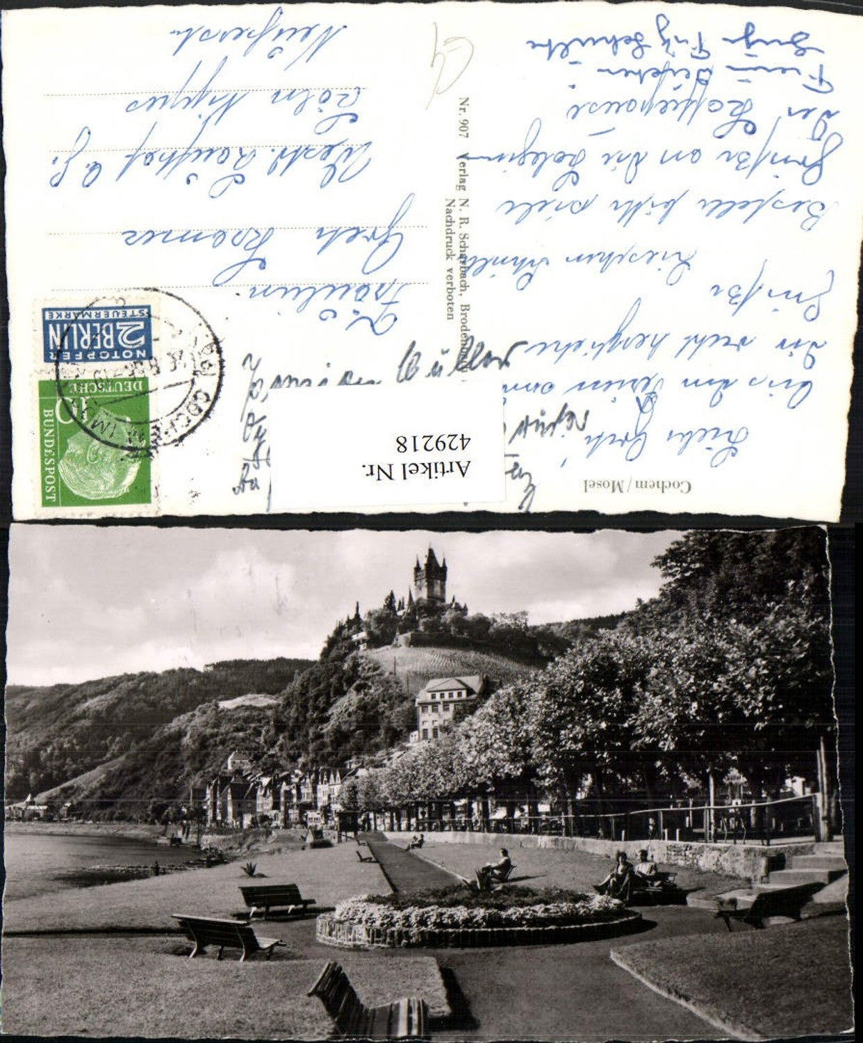 429218,Cochem an d. Mosel Teilansicht m. Burg