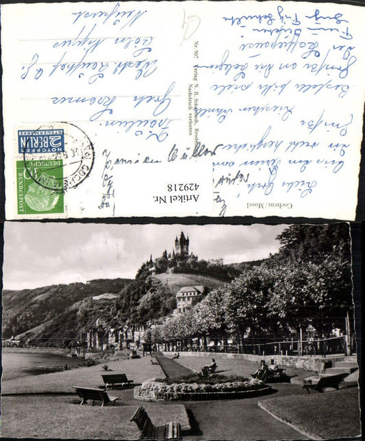 429218,Cochem an d. Mosel Teilansicht m. Burg