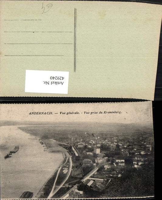 429240,Andernach Vue generale Vue prise du Kranenberg Totale