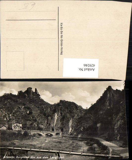 429246,Altenahr Burgruine Are aus dem Langfigtal Tunnel