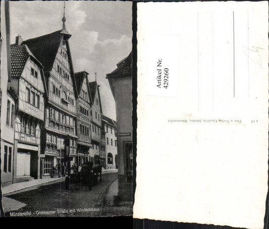 429260,Münstereifel Orchheimer Straße m. Windeckhaus Straßenansicht