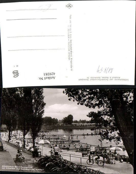 429281,Alsdorf b. Aachen Wald-Restaurant Schwimm- und Kahnbetrieb