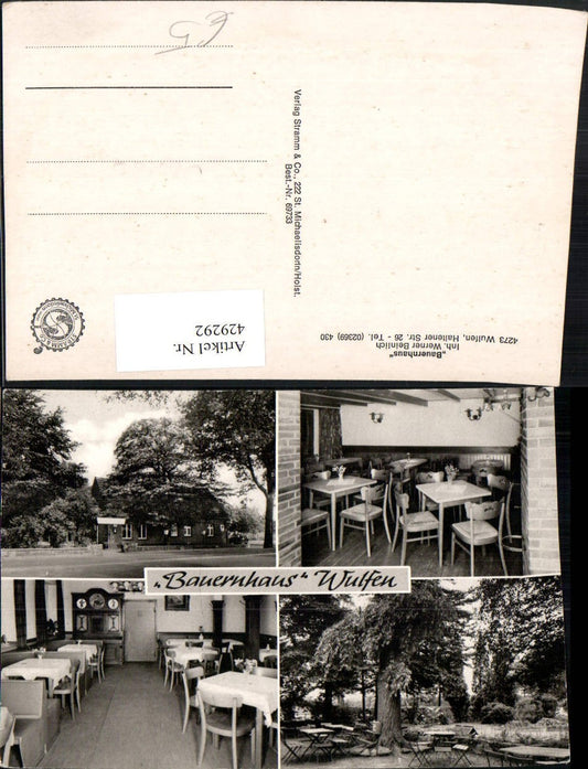429292,Wulfen Bauernhaus Mehrbildkarte