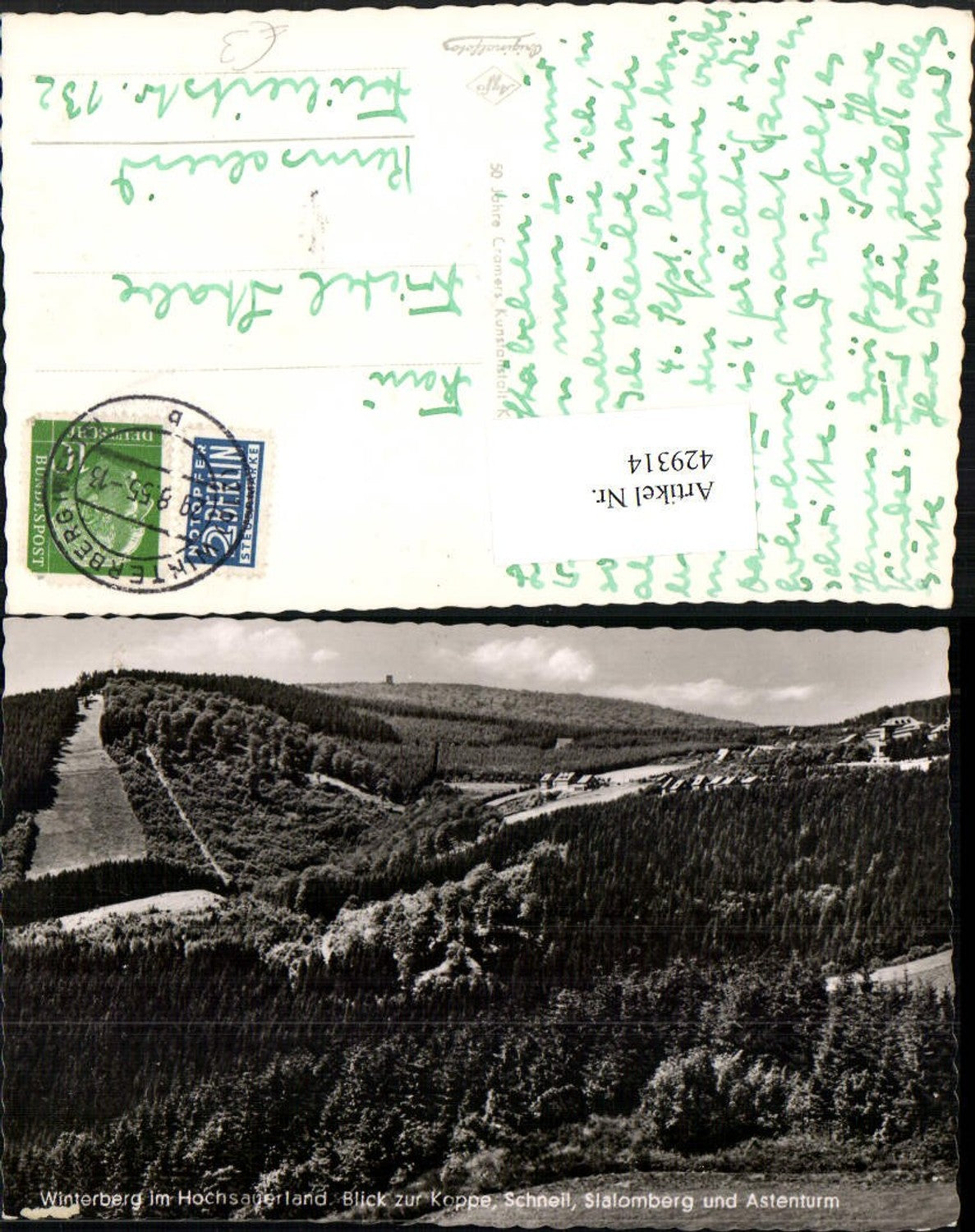 429314,Winterberg im Hochsauerland Blick zur Koppe u. Astenturm