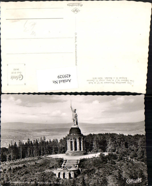 429329,Hermanns-Denkmal im Teutoburger Wald b. Detmold Fliegeraufnahme
