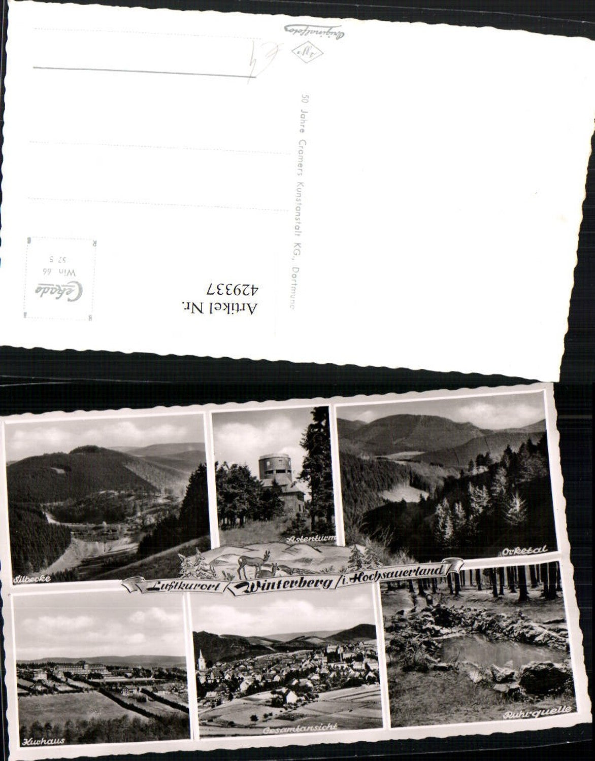 429337,Winterberg im Hochsauerland Totale Kurhaus Astenturm Mehrbildkarte