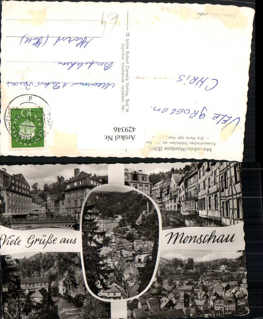 429346,Monschau in d. Eifel Totale Mehrbildkarte