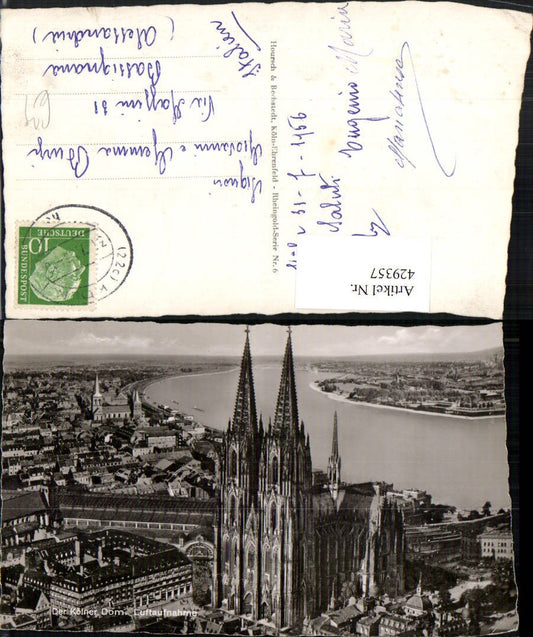 429357,Köln am Rhein Teilansicht m. Dom Kirche
