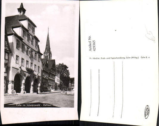 429365, Calw in the Black Forest, Town Hall, Street View