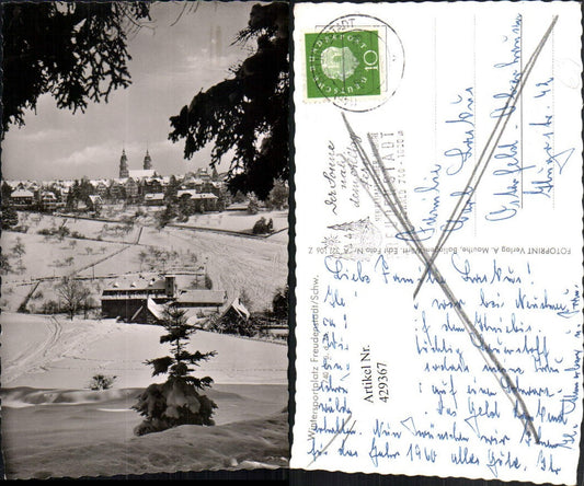 429367, Freudenstadt in the Black Forest, total winter view
