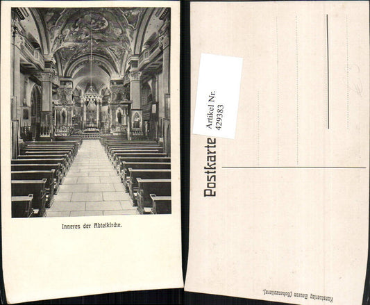 429383,Beuron Abteikirche Kirche Innenansicht