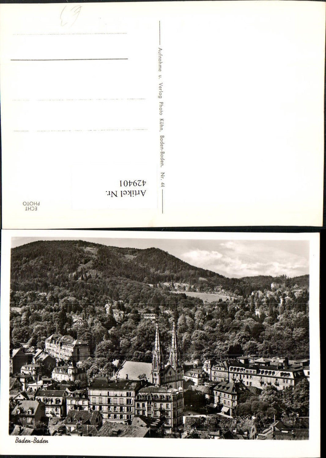 429401, Baden-Baden Partial view of church