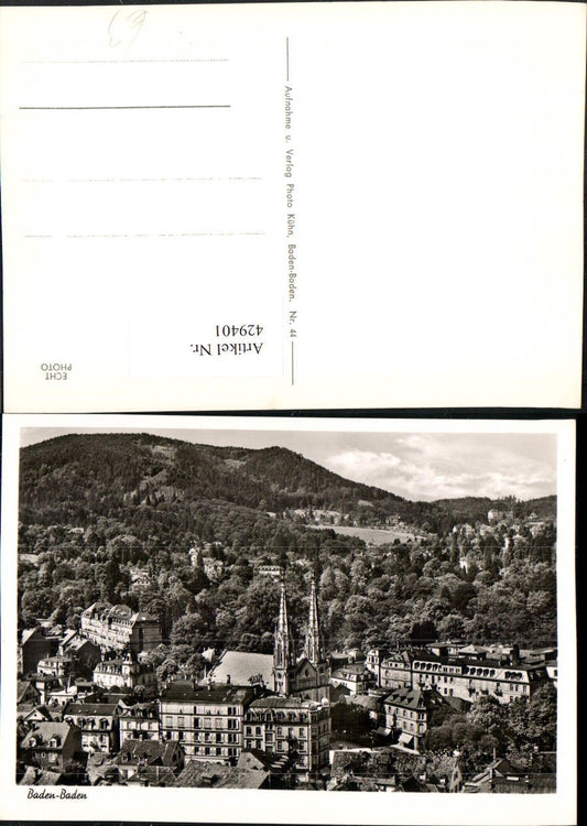 429401, Baden-Baden Partial view of church