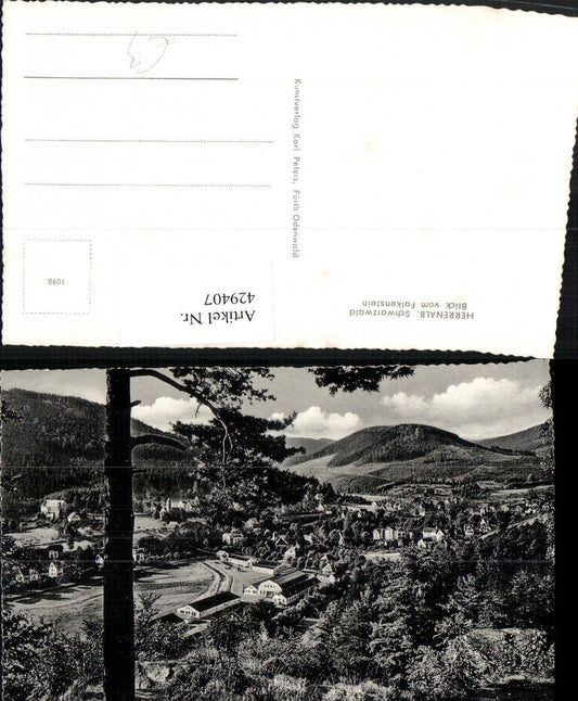 429407, Herrenalb in the Black Forest, view from Falkenstein