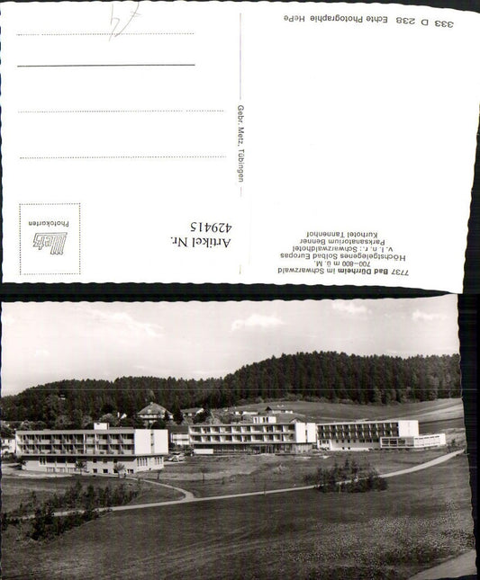 429415,Bad Dürrheim im Schwarzwald Schwarzwaldhotel Sanatorium Kurhotel