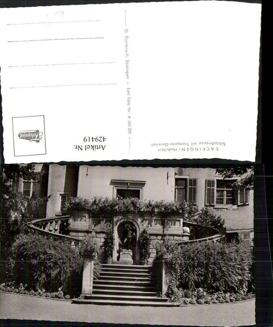 429419, Säckingen am Hochrhein, Castle steps with trumpeter monument