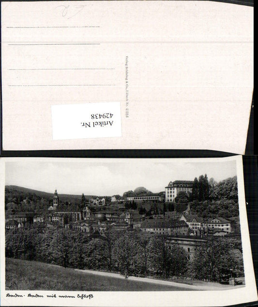 429438, Baden-Baden Partial view with castle