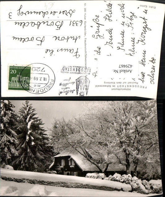 429467, Freudenstadt in the Black Forest, hoarfrost on the Kienberg, winter scene