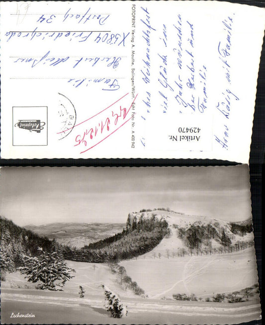 429470, Lochenstein near Weilstetten, winter landscape
