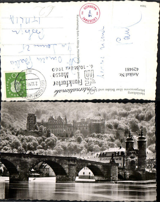 429481, Heidelberg Partial view of bridge with castle