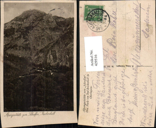 429516,Bad Reichenhall Alpengaststätte zum Schroffen Bergkulisse